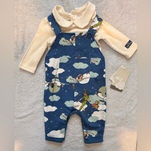 NWT Baby 0-3m Peter Pan 2 piece set